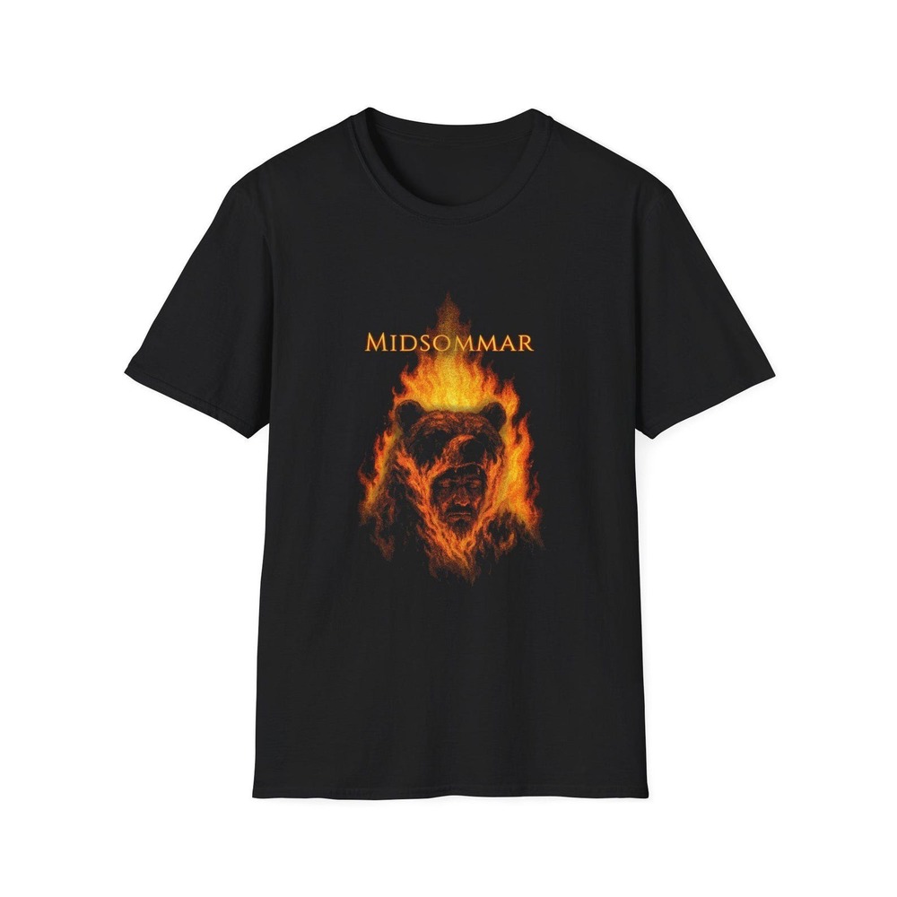 Midsommar Inspired T-Shirt, Bear In Fire, Folk Horror Shirt